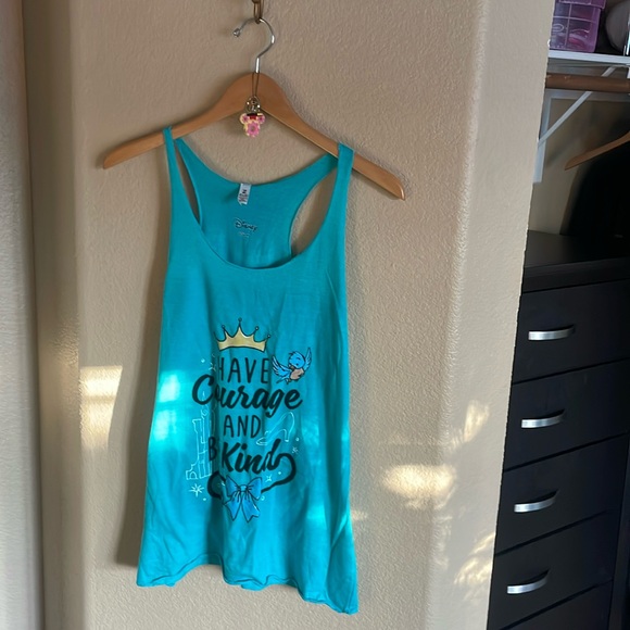 Disney Tops - Disney Women’s “Have Courage and Be Kind” Tank Top & Donut w/Sprinkles Keychain